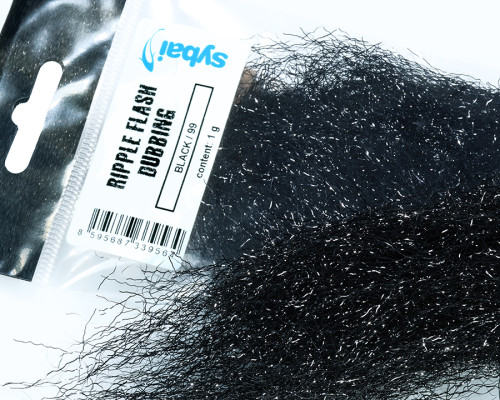 Ripple Flash Dubbing, Black / 99 Ripple Flash Dubbing, Black / 99
